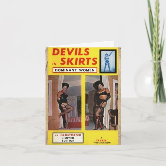 stijl "Duivels in rokken" Note Kaart (Voorkant)
