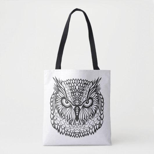 Stijl Eagle Owl Head 2 Draagtas (Voorkant)