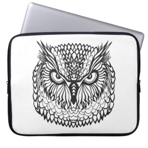 Stijl Eagle Owl Head Laptop Sleeve