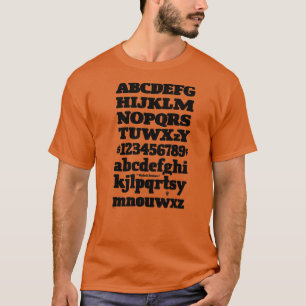 Stijl een Romeins Antiek lettertype blad ontwerp T-shirt