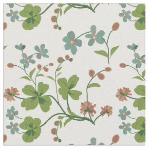 stijl Floral, klaver Stof