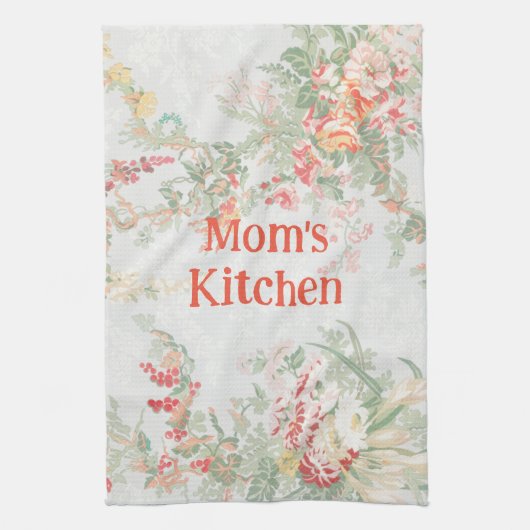  stijl Floral mam's keuken-diskette Theedoek (Verticaal)