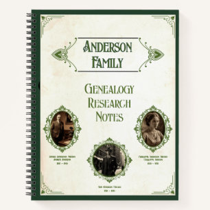 stijl Fotogenealogie Onderzoek Notitieboek