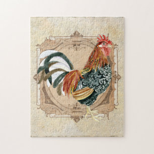 stijl Frans land Rustic Barn Rooster Legpuzzel