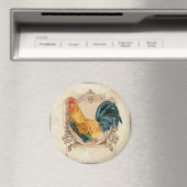 stijl Frans land Rustic Barn Rooster Magneet (Insitu (Vaatwasser))