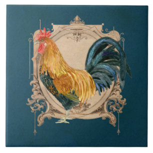  stijl Frans land Rustic Barn Rooster Tegeltje