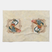  stijl Frans land Rustic Barn Rooster Theedoek (Horizontaal)