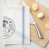  stijl Franse koken Gepersonaliseerd Monogram Theedoek (Quarter Fold)