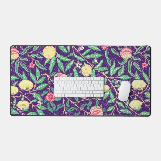 stijl fruitbloemen Paarse bureau mat pad (Keyboard & Muis)