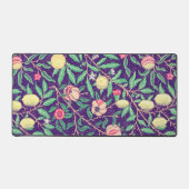 stijl fruitbloemen Paarse bureau mat pad (Voorkant)