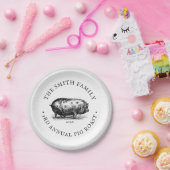 stijl | Gebeurtenis rond varkensroast | Gezinsgho Papieren Bordje (Feest)