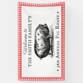  stijl | Gebeurtenis rond varkensroast Spandoek (Verticaal)