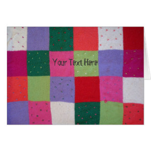  stijl gebreide patchwork ontwerp kleurrijk