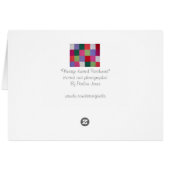 stijl gebreide patchwork ontwerp kleurrijk (Achterkant Horizontaal)