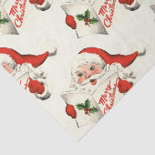  Stijl Gelukkige Kerstman Lezen Tissuepapier (Detail)