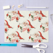  Stijl Gelukkige Kerstman Lezen Tissuepapier (Craft)