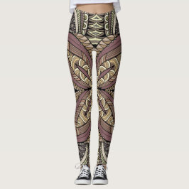  stijl geometrisch boho-patroon leggings