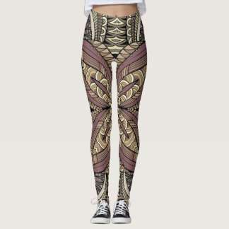 stijl geometrisch boho-patroon leggings