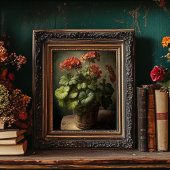 stijl Geranium Art - Downloadbaar Poster