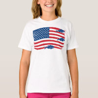 stijl Gevist Amerikaanse vlag rood blauw