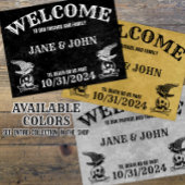 stijl Gothic Wedding of Halloween Welkom Poster