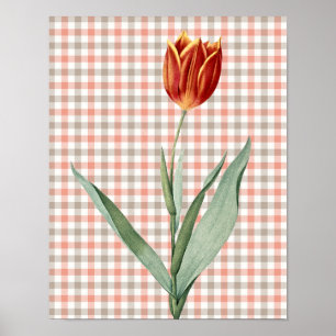 stijl Graphic Art Tulip Flower Poster