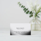 Stijl grijs wit Patroonconsultant Visitekaartje (Staand voorkant)