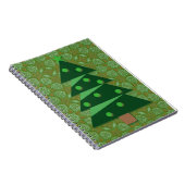 Stijl Groene Kerstboom Journaal Notitieboek (Rechterzijde)