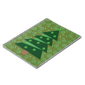 Stijl Groene Kerstboom Journaal Notitieboek (Linkerzijde)