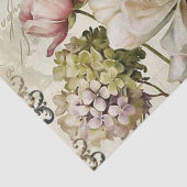  Stijl Grote Bloemen met Script Achtergrond Tissuepapier (Detail)