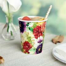  stijl grote Waterverf bloemen