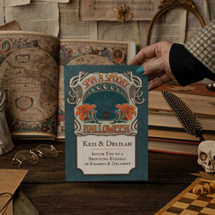  stijl Halloween Invitation Dark Whimsy Kaart