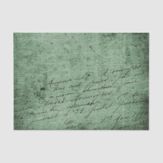 stijl handschrift op een groene achtergrond tissuepapier