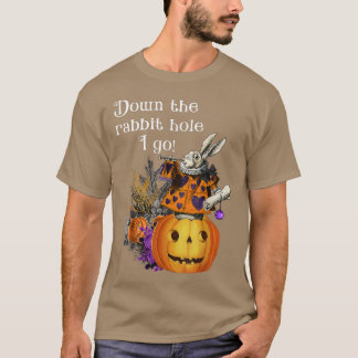 Stijl Haunted Halloween Alice White Rabbit T-shirt