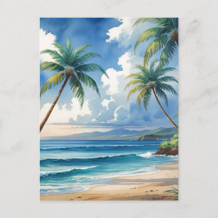  stijl Hawaiiaanse reizen Aloha van Hawaï Feestdagenkaart