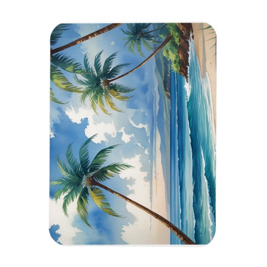 stijl Hawaiiaanse reizen Aloha van Hawaï Magneet (Verticaal)