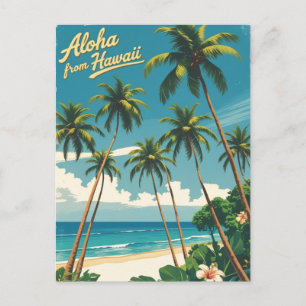  stijl Hawaiiaanse reizen Aloha van Hawaï Uitnodiging Briefkaart