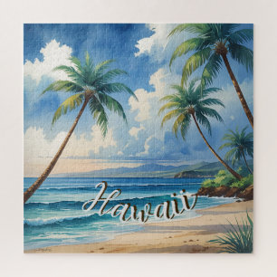  stijl Hawaiian Travel Coast Blue Zee Legpuzzel