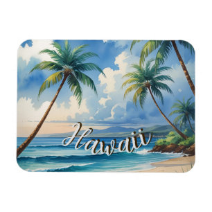 stijl Hawaiian Travel Coast Blue Zee Magneet