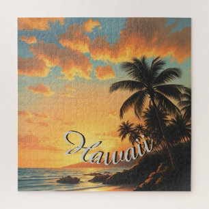  stijl Hawaiian Travel Coast Zee Sunset Legpuzzel