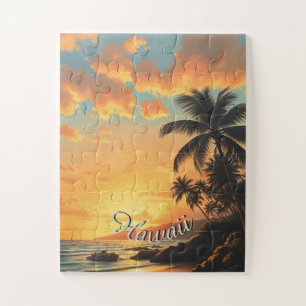  stijl Hawaiian Travel Coast Zee Sunset Legpuzzel