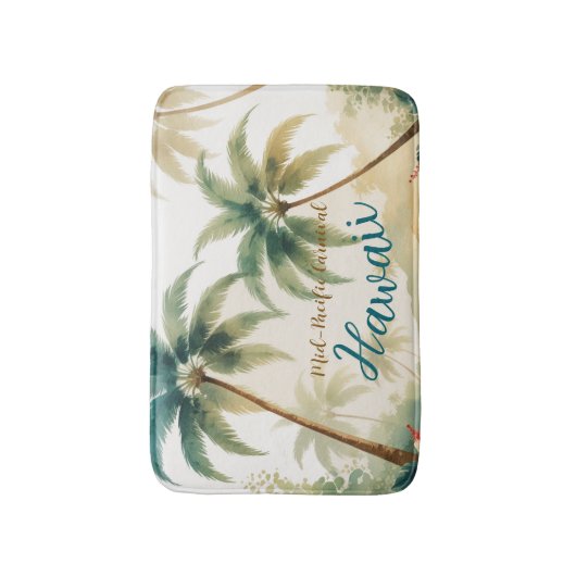 stijl Hawaiian Travel Honolulu Badmat (Voorkant Verticaal)