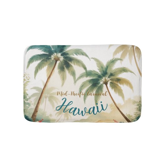 stijl Hawaiian Travel Honolulu Badmat (Voorkant)