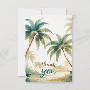  stijl Hawaiian Travel Honolulu Bedankkaart