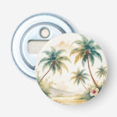  stijl Hawaiian Travel Honolulu Button Flesopener (Voorkant)