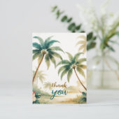 stijl Hawaiian Travel Honolulu Dank u Briefkaart (Staand voorkant)