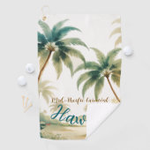  stijl Hawaiian Travel Honolulu Golfhanddoek (Insitu)