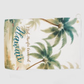  stijl Hawaiian Travel Honolulu Golfhanddoek (Horizontaal)