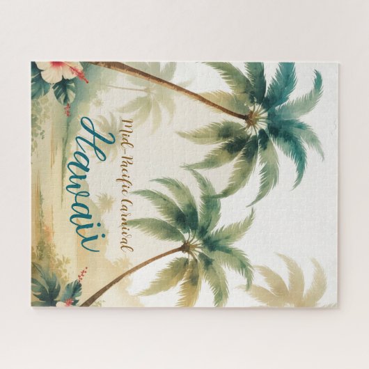 stijl Hawaiian Travel Honolulu Legpuzzel (Horizontaal)