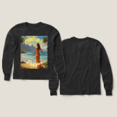  stijl Hawaiian Travel Honolulu Mid-Pacific (Voorkant /achterkant)